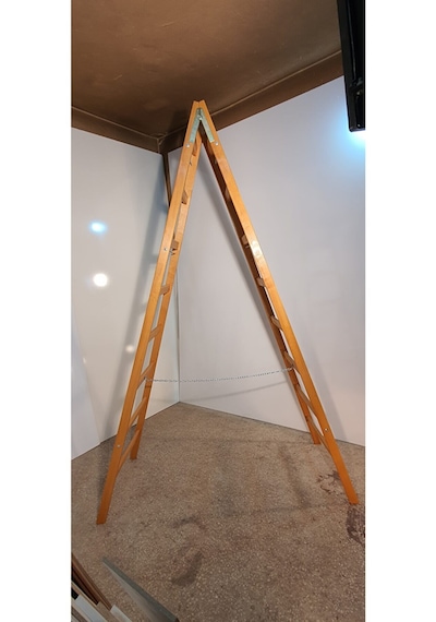 İtimat A Tipi Ahşap Merdiven 9+9 Basamaklı