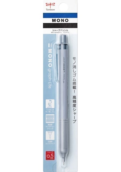 Tombow Mono Graph Lite Mekanik Kurşun Kalem 0,5mm Gri Mavi Mavi