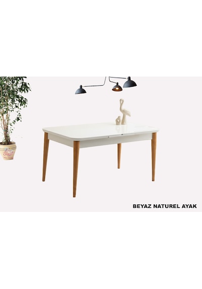 Kelebek Açılır Mdf Masa Mutfak,salon,yemek Odası Masası 60x100 Cm Naturel