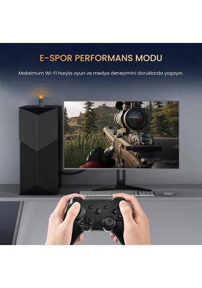 Lexroo 1100 Mbps Dual Band Wi-fi 6 Alıcı Ve Bluetooth 5.4 Adaptör Mini Usb Dongle