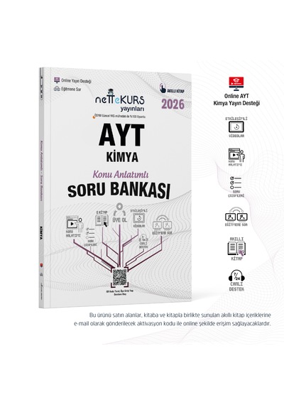 Nettekurs Yayınları Yks Ayt Kimya Konu Anlatımlı Akıllı Soru Bankası