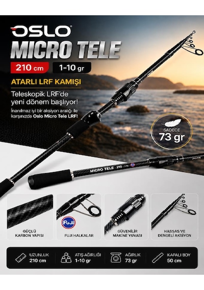 Oslo Micro Tele 2.10mt 1-10gr Daiwa Strikeforce 1000 Lrf Olta Takımı Seti