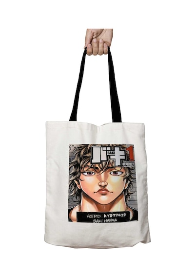 Art Hediye Siyah Kulplu Anime Bakı Hanma Yıkanabilir Okul Omuz Çanta Çok Renkli