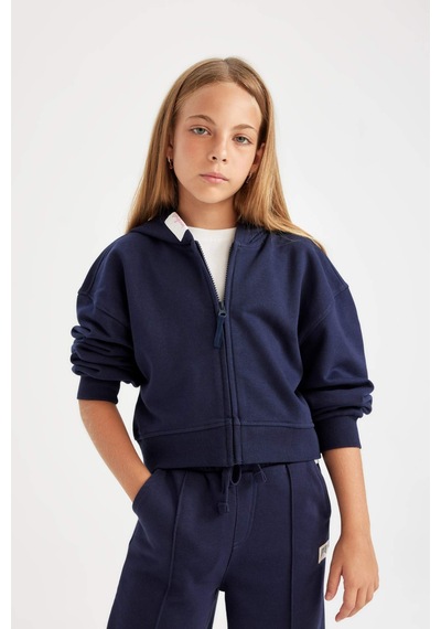Defacto Kız Çocuk Yazı Baskılı Lacivert Kapüşonlu Fermuarlı Okul Sweatshirtü C6876A824AUNV241 Lacivert Defacto Kız Çocuk Yazı Baskılı Lacivert Kapüşonlu Fermuarlı Okul Sweatshirtü C6876A824AUNV241 Lacivert