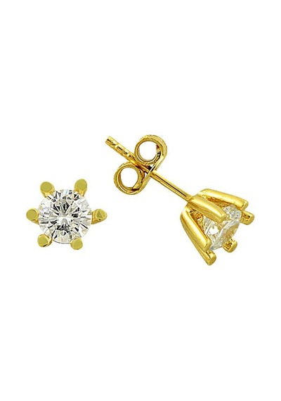 Tektaş Küpe 14 Ayar Altın 1.77 Gram