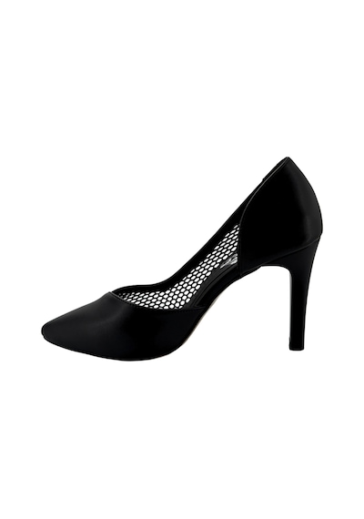 Hobby Ayakkabı Hobby 26757 Deri Stiletto Kadın Ayakkabı File Detaylı Siyah