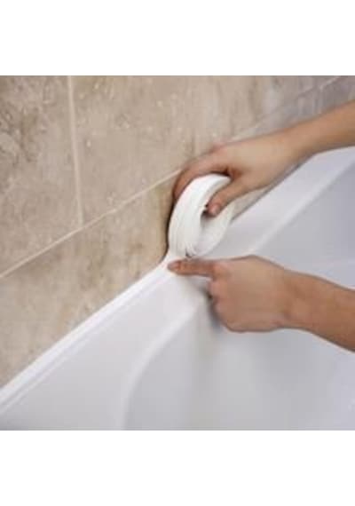 Su Sızdırmaz Bant Banyo Mutfak Küvet Lavabo Sızıntı Tamir Bandı Beyaz