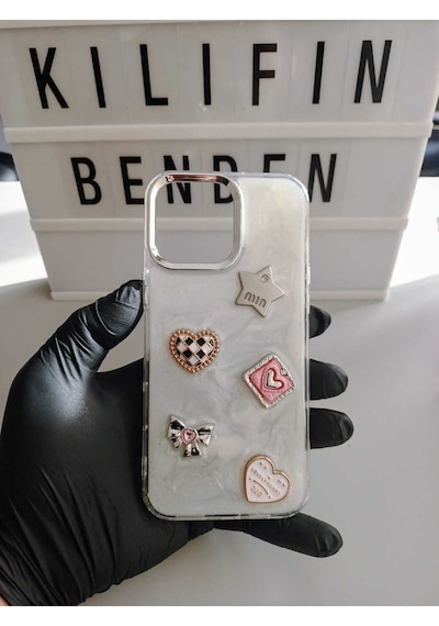 Apple Uyumlu iPhone 16 Pro Max Taşlı Kılıf Modeli Çok Renkli 5