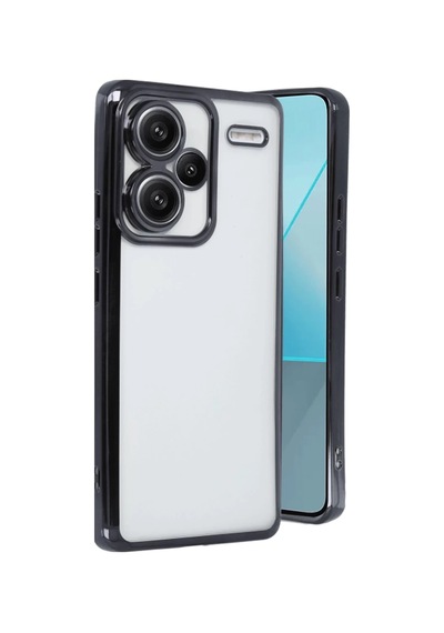Xiaomi Redmi Note 13 Pro Plus Uyumlu Kılıf Lensli Silikon - Siyah