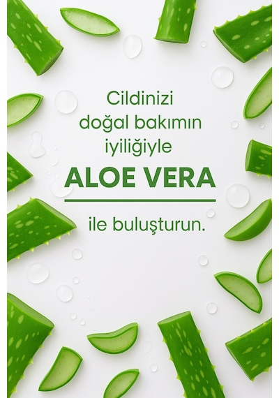 Aloe Vera Yüz Ve Vücut Nemlendirici Jel 300 Ml Serinletici, Yatıştırıcı