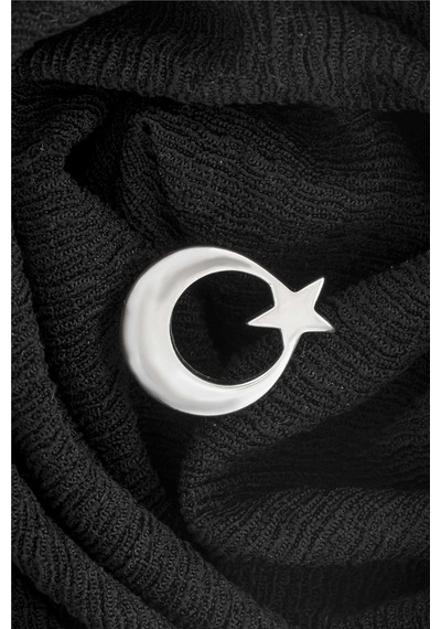 Ayyıldız Gümüş Rozet -8475 Gümüş