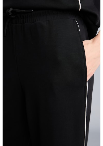 Defacto Relax Fit Şerit Detaylı Geniş Paça Standart Boy Modal Sporcu Eşofman Altı H7168ax26aubk81 Siyah-bk81