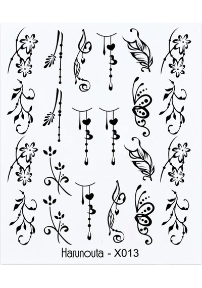 Su Transferli Nail Art Sticker X013 49831-13