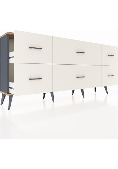 Arges Konsol 6 Çekmeceli 176x30x83 Antrasit-aytaşı/aytaşı Aytaşı/aytaşı Arges Konsol 6 Çekmeceli 176x30x83 Antrasit-aytaşı/aytaşı Aytaşı/aytaşı