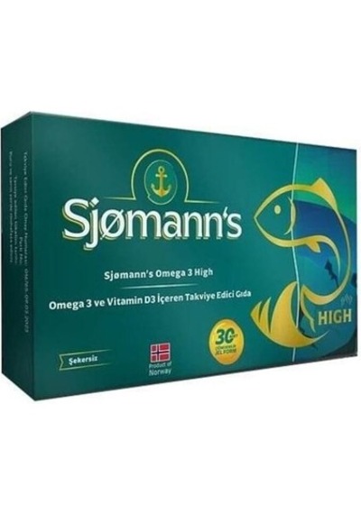 Sjomann's Omega 3 Hıgh 30 Cıg. Jel Kap.