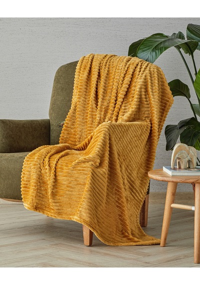 Cozy Oasis Supersoft Tv Battaniye 120x160 Cm Sarı
