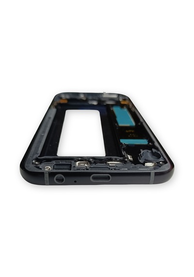 Samsung A720 Kasa Samsung Uyumlu Galaxy A7 2017 Siyah Renk Orta Kasa Çıtalı On Off Ses Tuş Bordu