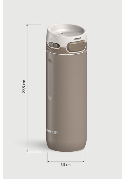 Stevig 4 Action Trigger-control Çelik Termos 500 Ml Silver Mink St-232 1 Adet