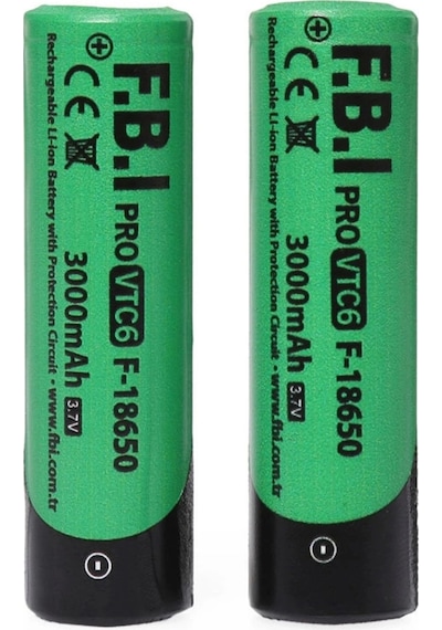 Vtc6 18650 3.7v 3000mah 30a Li-ion Şarjlı Pil + Pil Taşıma Kutusu 2'li Set Çok Renkli