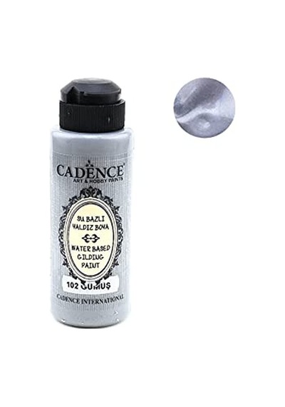 102 Gümüş Su Bazlı Yaldız Boya 120 Ml Genel
