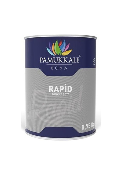 Pamukkale 1402 Rapid Hızlı Kuruyan Metal Boyası Parlak 0.75 Kg Bayrak Kırmızı Ral 3020