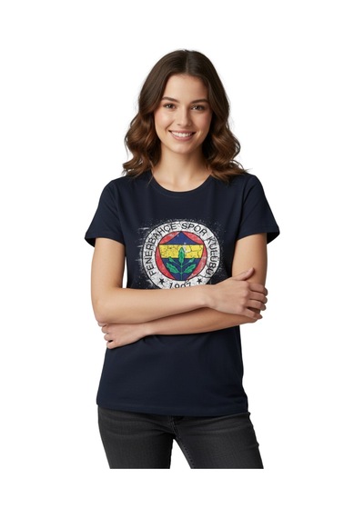 Fenerium Fenerbahçe Tribün Frozen Kadınlacivert Tshirt Lacivert