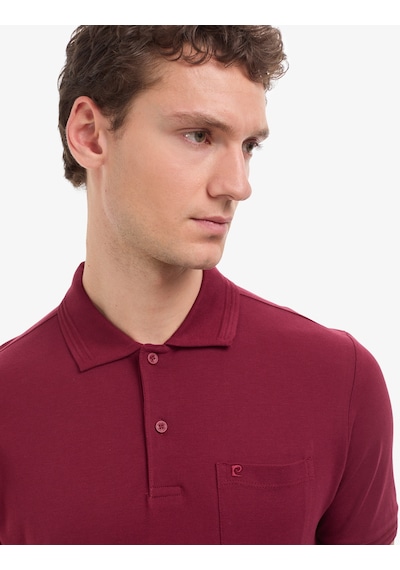 Pierre Cardin Erkek Bordo Tişört Basic 50325290-vr014