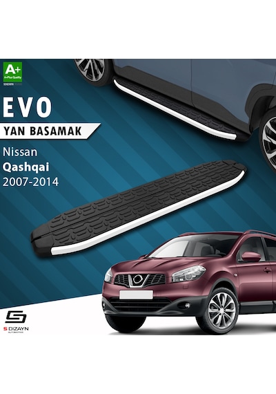 S-dizayn Nissan Qashqai Evo Aluminyum Yan Basamak 173 Cm 2007-2014