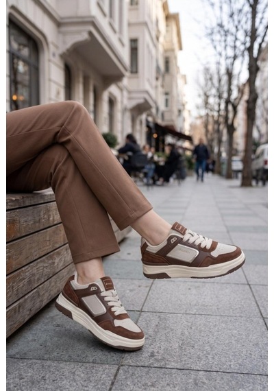 Kinetix Bağcıklı Günlük Kahverengi Kadın Sneaker Solley