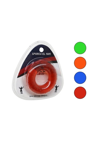 Halka Model Şeffaf - Renkli Sporcu Silikon El Yayı Bx40