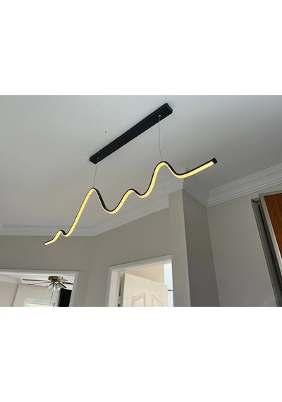 Sarkıt 3 Renk Işık Led Avize 110 cm - Worm