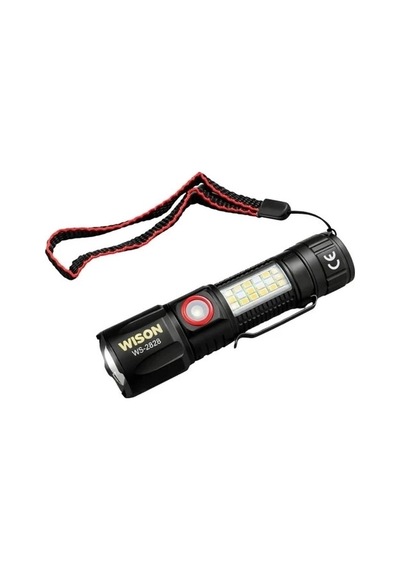 Wison Ws-2828 1000 Lümen Mıknatıslı Usb Şarjlı El Feneri Çok Renkli