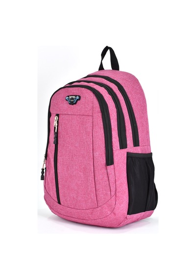 Elatae Unisex Ortopedik Çok Gözlü Günlük Seyahat Okul Sırt Çantası Pembe 5057