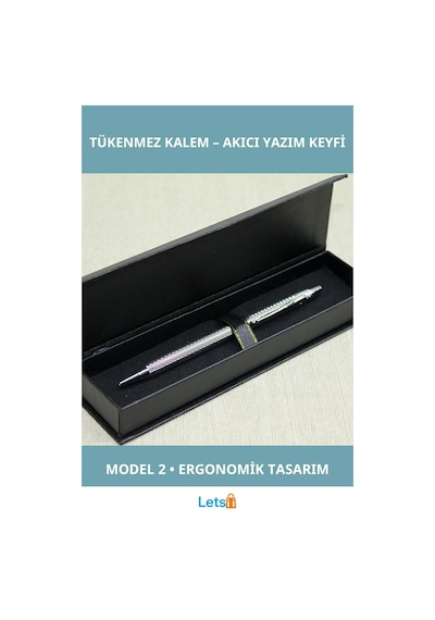 Şık Kutulu Tekli Tükenmez Kalem Ergonomik Tasarım Çok Renkli