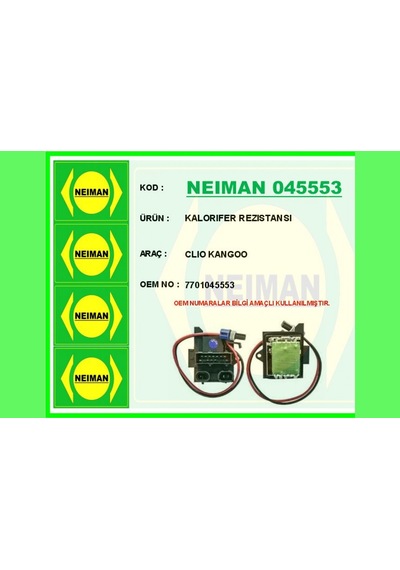 Kalorıfer - 739 - Rezıstansı - Dpmıx-hb - Clıo Goo