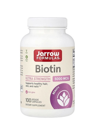 Jarrow Formulas, Biotin, 100 Veggie Capsules