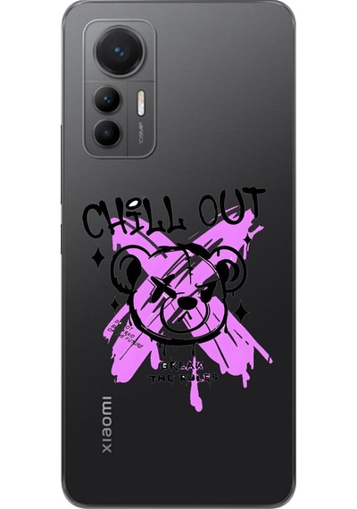 Xiaomi Mi 12 Lite Uyumlu Şeffaf Kılıf Graffiti 7 Tasarımlı
