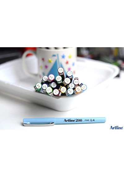 Artline 200n Fine Keçe Uçlu Yazı Kalemi Uç:0,4 Mm, Mor