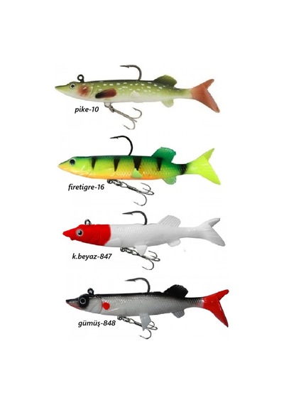 Effe Sasi Turna 14cm 40gr Suni Silikon Yem