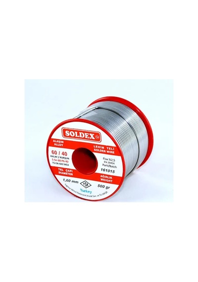 Soldex 60-40 Lehim Teli 500 Gr 3 Mm - Sn:60 / Pb:4 Elx34482-b2718