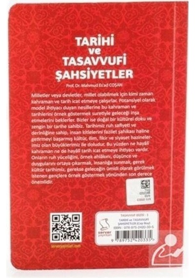 Tarihi ve Tasavvufi Şahsiyetler (Cep Boy) / Prof. Dr. Mahmud E... 9789752420335