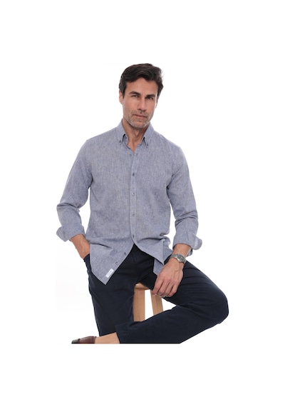 Slim Fit Uzun Kol Yaka Düğmeli Nefes Alan Keten Hediye Kutulu Erkek Gömlek Fs-004548 - İndigo-3228 Indigo Slim Fit Uzun Kol Yaka Düğmeli Nefes Alan Keten Hediye Kutulu Erkek Gömlek Fs-004548 - İndigo-3228 Indigo