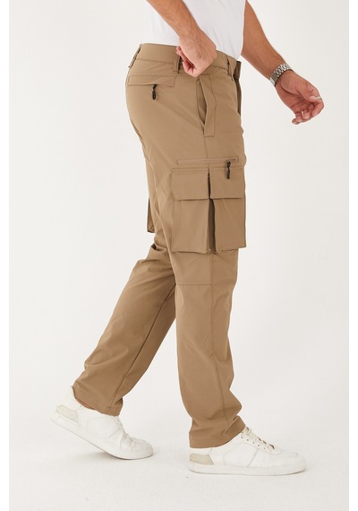 Camp Scoutland Camp528 Outdoor Tactical Su İticili Likralı Yazlık Erkek Taktik Pantolon Bej