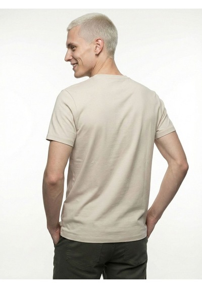Regular Fit Erkek Tshirt K.kol Light Beige