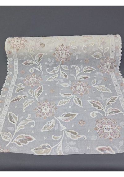 Pvc Küpür Dantel Raf Ve Dolap Örtüsü Runner Kahverenği Kpr1123k 50 X 100