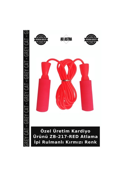 Özel Üretim Kardiyo Ürünü Zb-217-red Atlama İpi Rulmanlı Kırmızı Renk