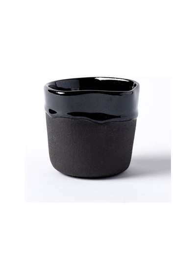 Must Siyah Mavi Stoneware Hareli El Yapımı Mug Fincan 2li Set 8637