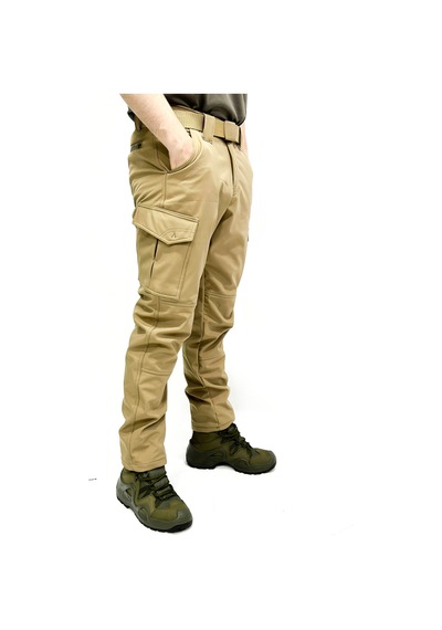 Kordak Erkek Içi Polarlı Tactical Outdoor Su Geçirmez Bej Softshell Pa Bej