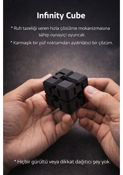 Katlanabilir Stres Küpü Fidget Oyuncak Cep Boyutu Taşınabilir Sonsuz Küp Zeka Oyuncağı