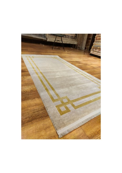Monet Mt19a Gri-gold Halı Altın